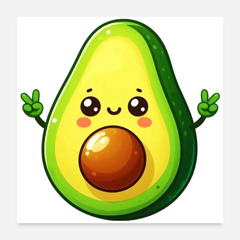 Avocat Poster 60 x 60 cm