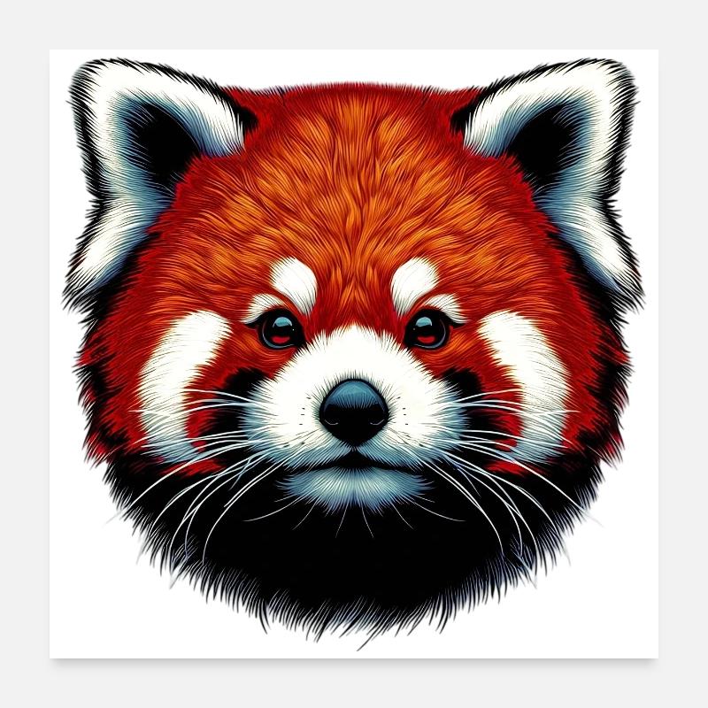 Red panda Poster 24" x 24" (60x60 cm)