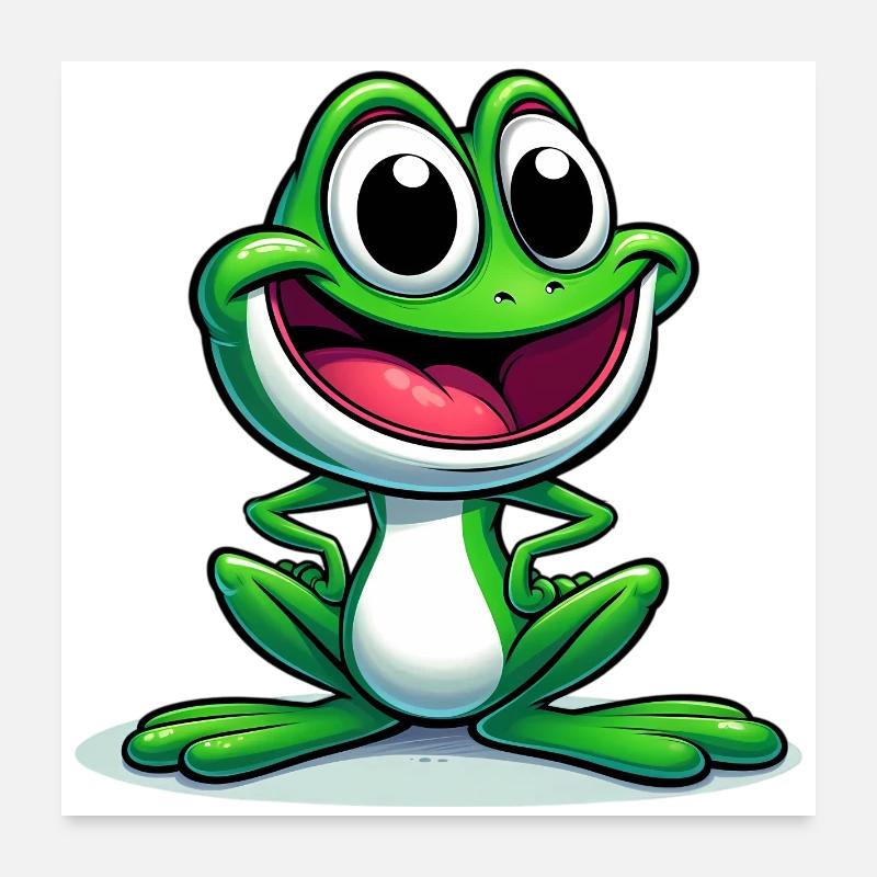 Grenouille Poster 60 x 60 cm