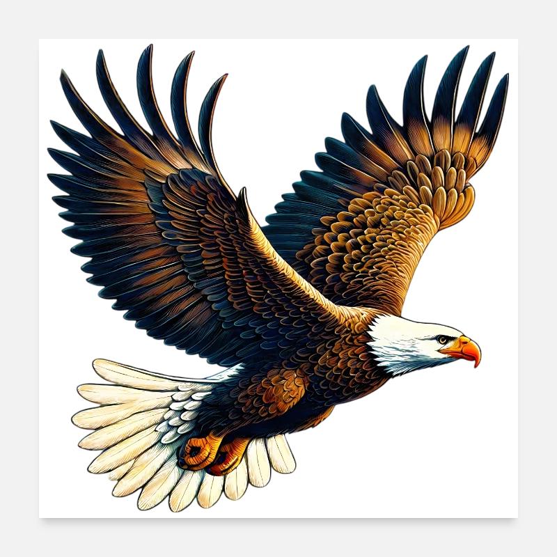 Eagle Poster 24" x 24" (60x60 cm)