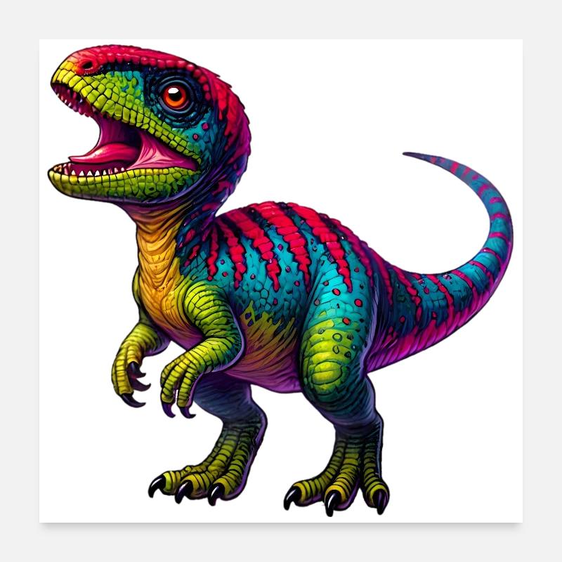 Dinosaure Poster 60 x 60 cm