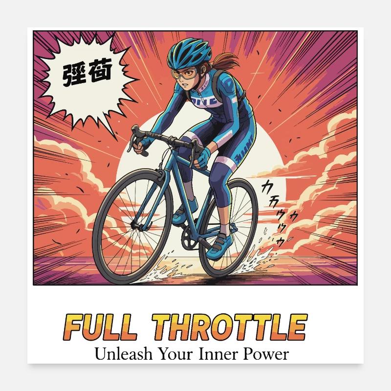 Full Throttle Sprint Poster 24" x 24" (60x60 cm)