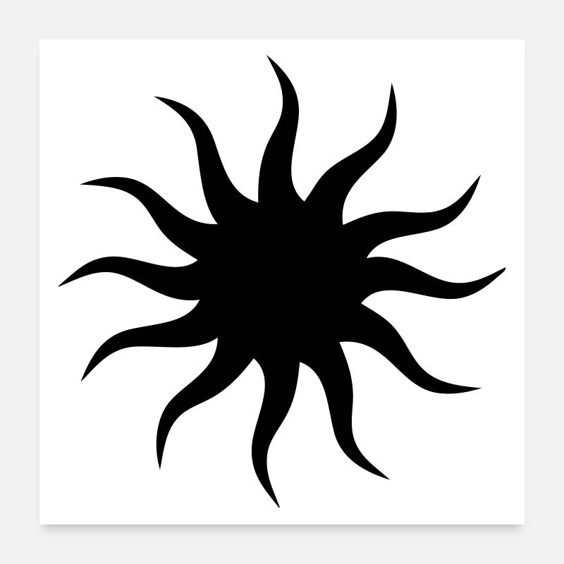 Sonne Poster 60x60 cm