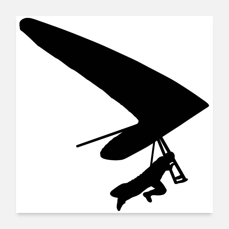 Drachenflieger Poster 60x60 cm