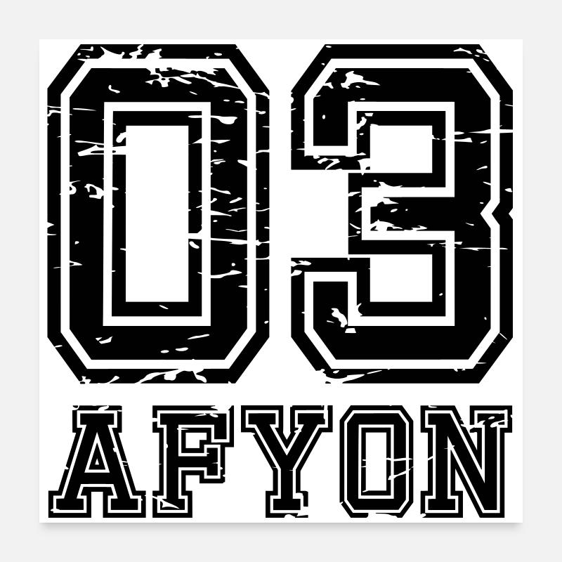 Afyon 03 look usé Poster 60 x 60 cm