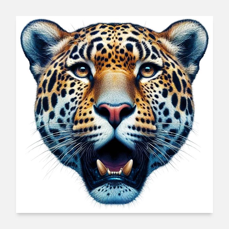 Leopard Poster 24" x 24" (60x60 cm)