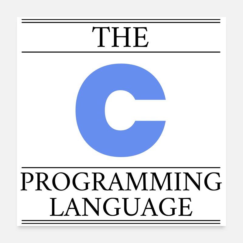 The C Programming Language Poster 60x60 cm
