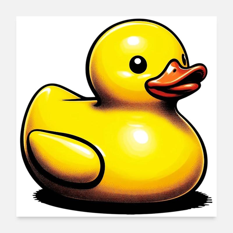 Caneton Canard Canard Canard Poster 60 x 60 cm
