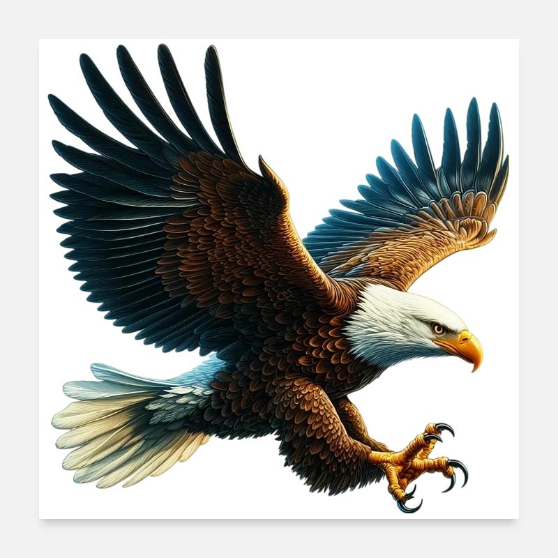 Eagle Poster 24" x 24" (60x60 cm)