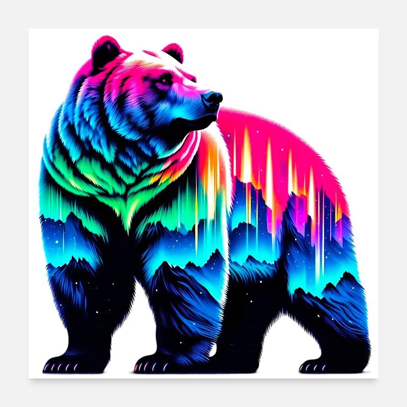 Bear Poster 24" x 24" (60x60 cm)