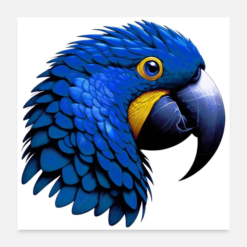 Papagei Poster 60x60 cm