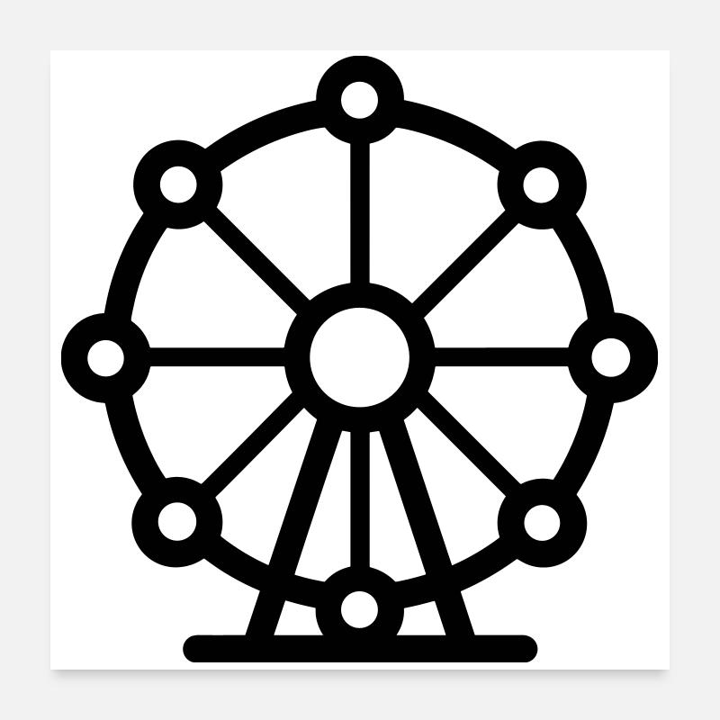 Riesenrad Poster 60x60 cm