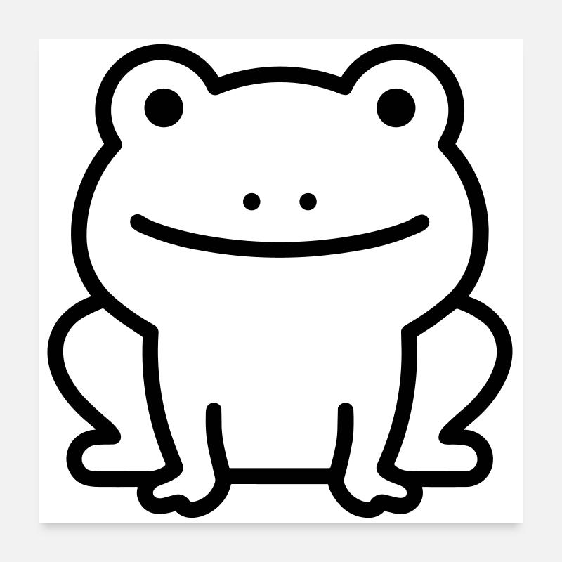 grenouille Poster 60 x 60 cm