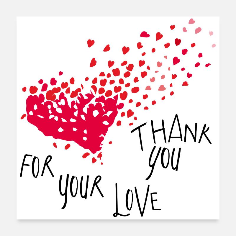 Merci Poster 60 x 60 cm