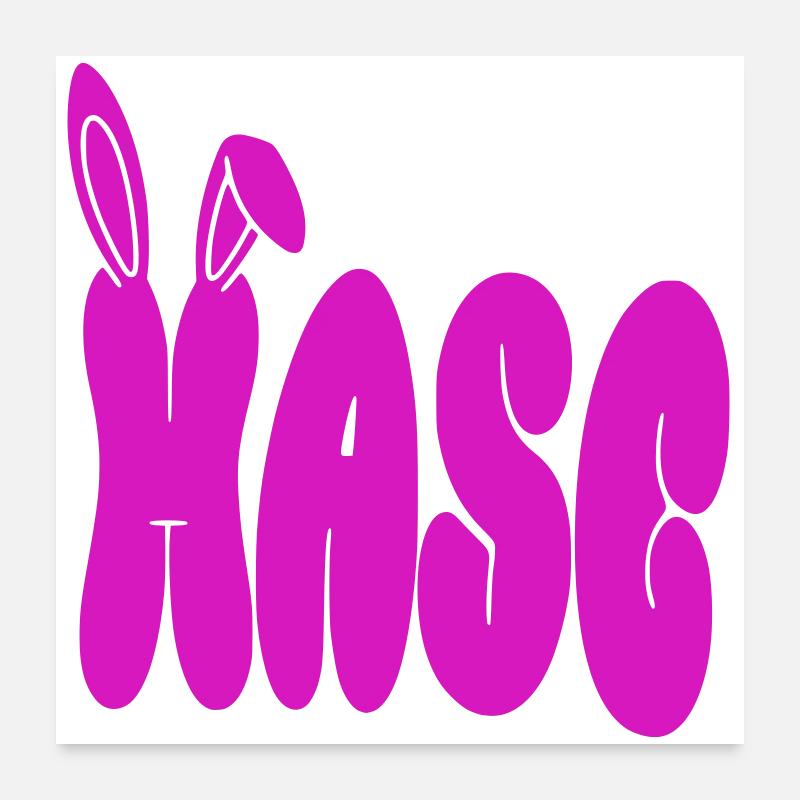 Hare Poster 24" x 24" (60x60 cm)