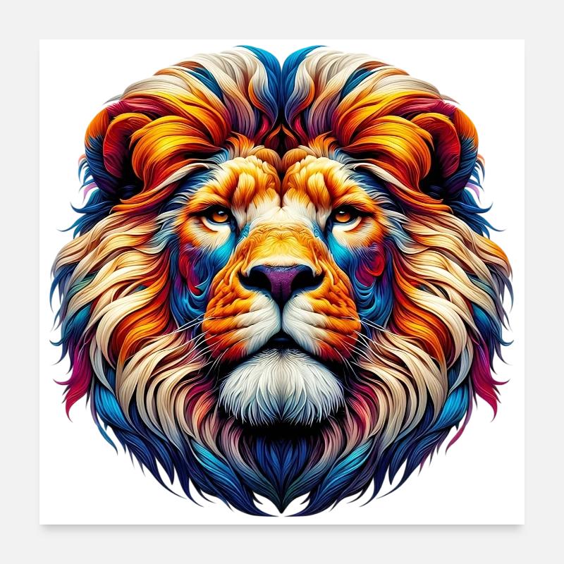 Löwe Poster 60x60 cm