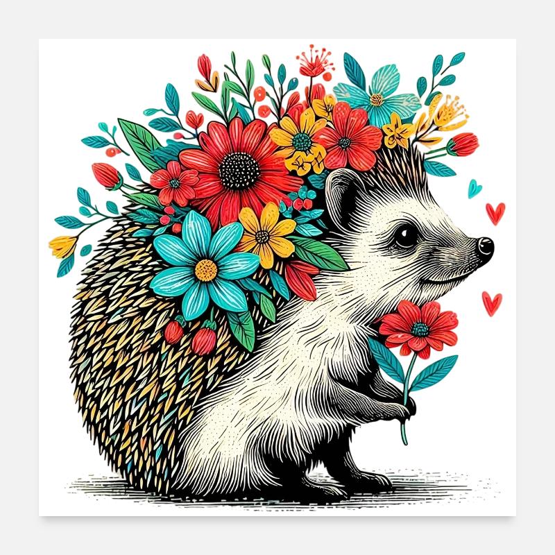 Igel Poster 60x60 cm