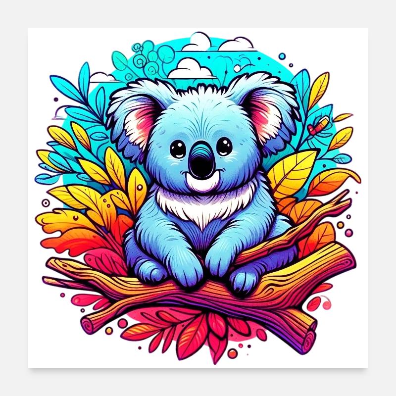 Koala Poster 60x60 cm