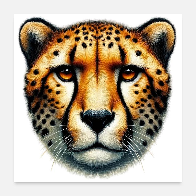Cheetah Poster 24" x 24" (60x60 cm)