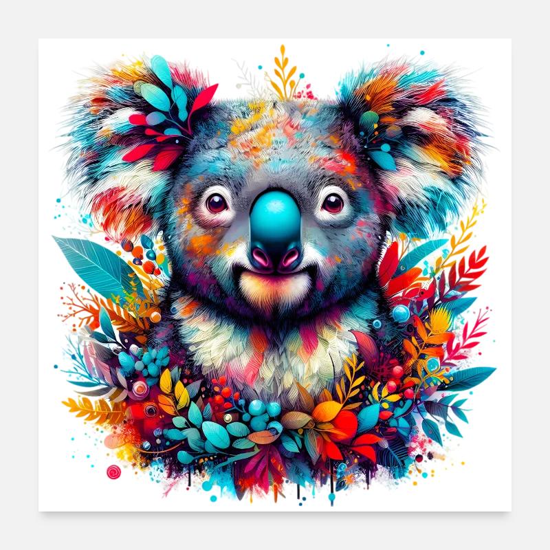 Koala Poster 60 x 60 cm