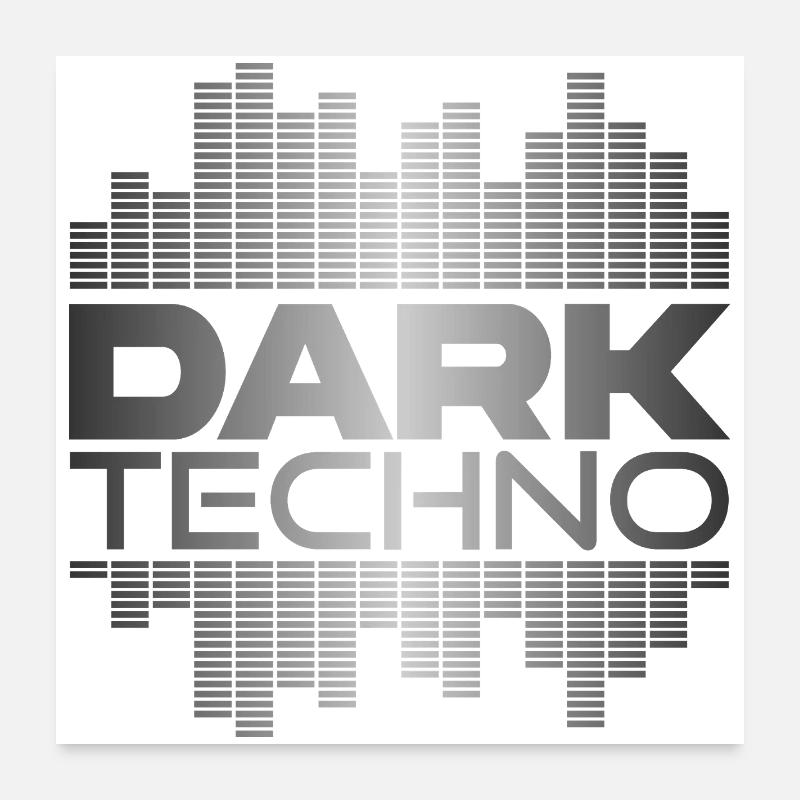 Dark Techno Pulse Poster 24" x 24" (60x60 cm)