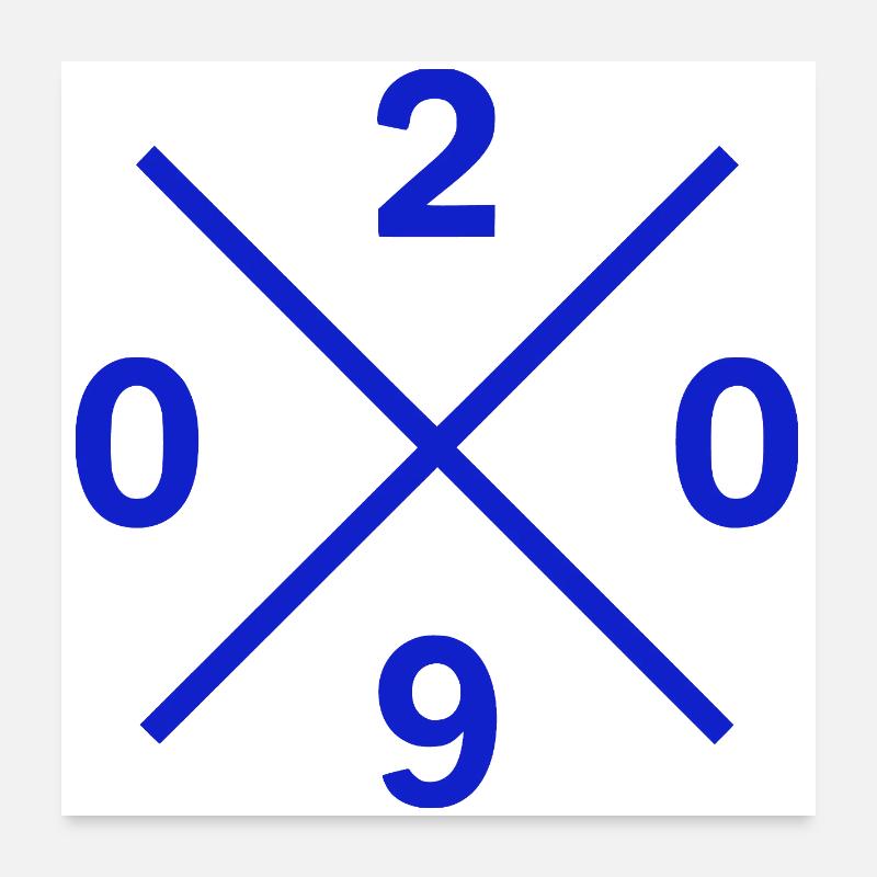 Dialling Code 0209 Gelsenkirchen Ruhrpott Merch Poster 24" x 24" (60x60 cm)