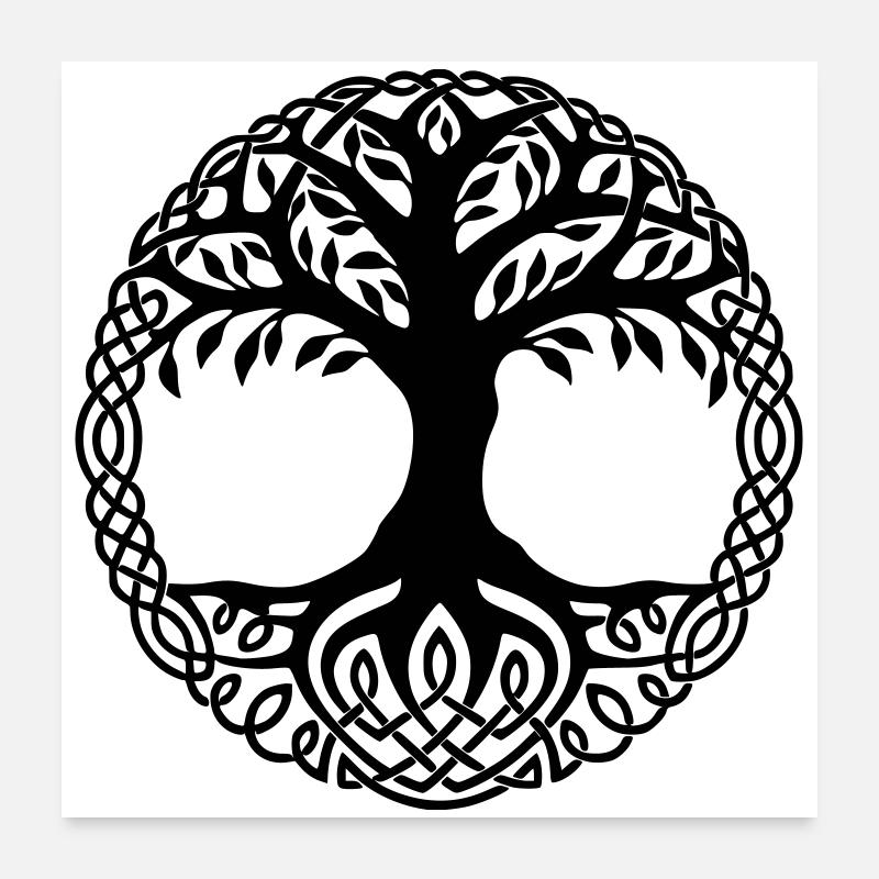 Baum des Lebens Poster 60x60 cm