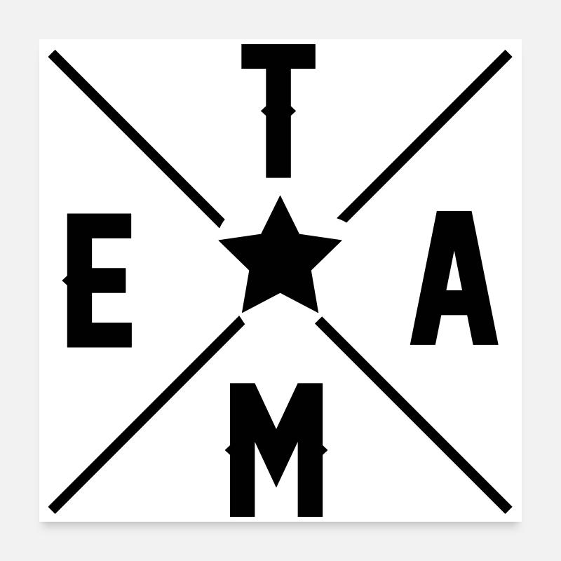 Team Poster 60x60 cm