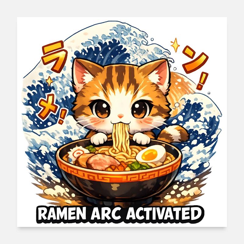 Ramen Anime Arc Activated Poster 60x60 cm