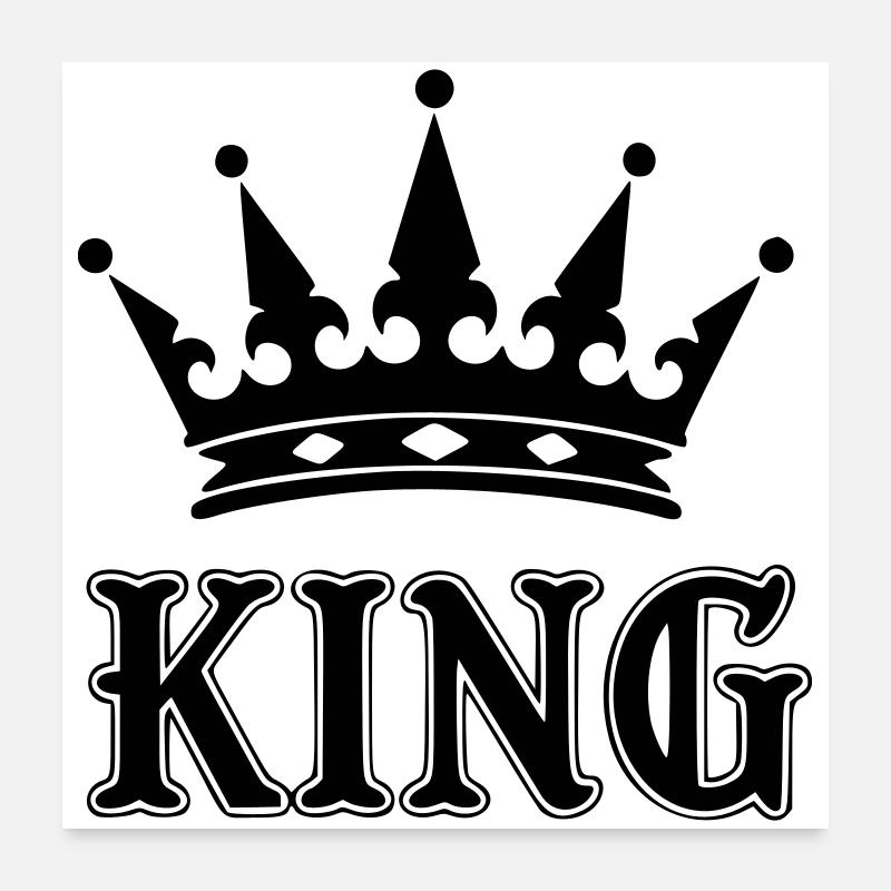 Couronne king Poster 60 x 60 cm