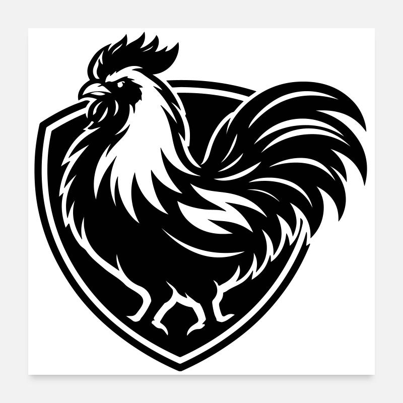 Rooster Rooster Poster 24" x 24" (60x60 cm)