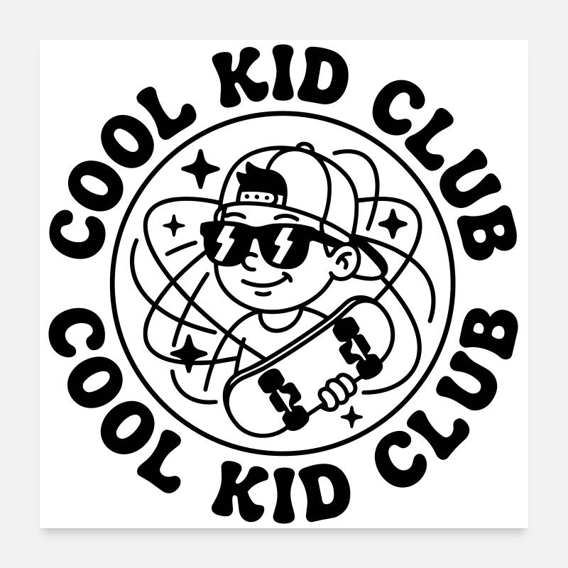 cool kids Poster 24" x 24" (60x60 cm)
