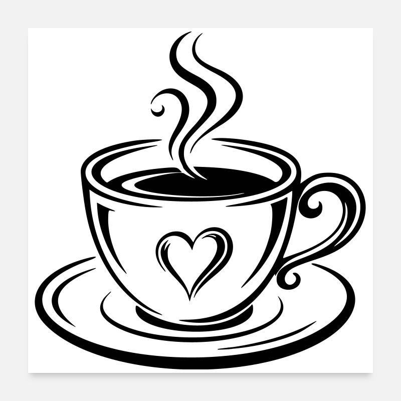 Coffee Mug Poster 24" x 24" (60x60 cm)