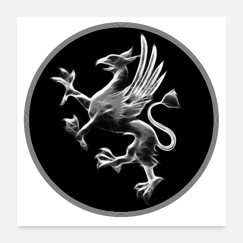 Warnemünder Greif Poster 60x60 cm