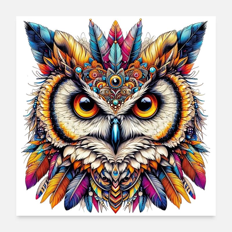 Owl Poster 24" x 24" (60x60 cm)