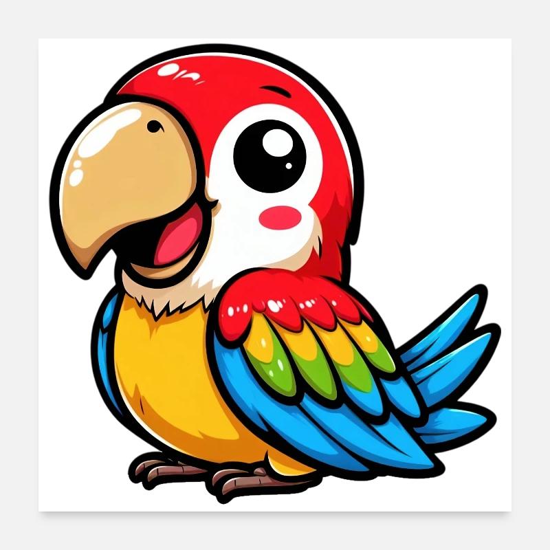 Parrot Poster 24" x 24" (60x60 cm)