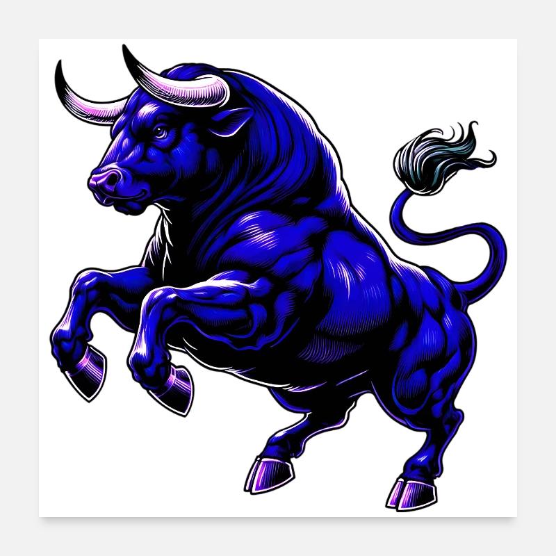 Taureau Poster 60 x 60 cm