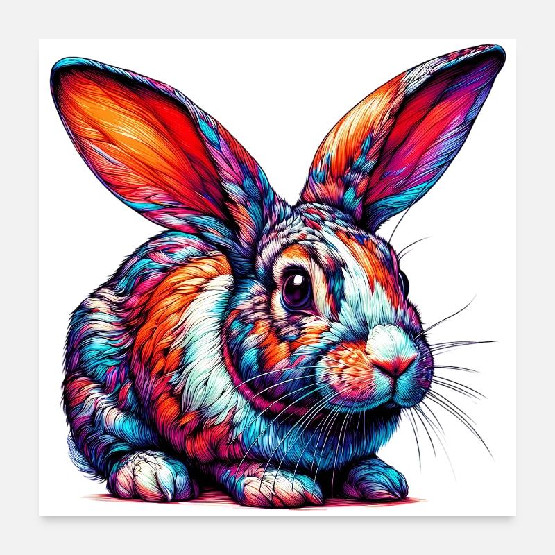 Lapin Poster 60 x 60 cm