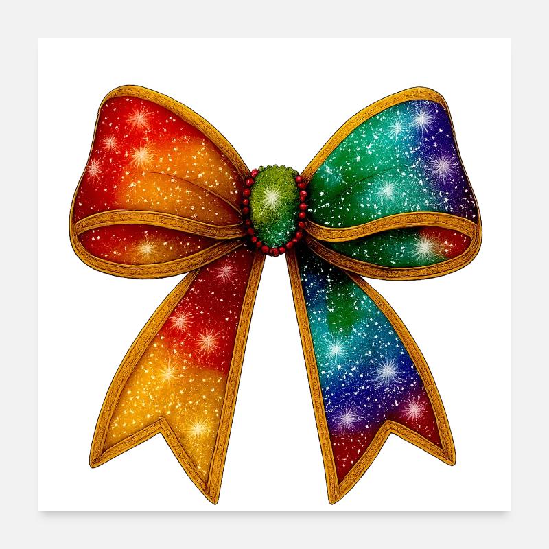 Bow | Galactic Rainbow Binding Poster 24" x 24" (60x60 cm)