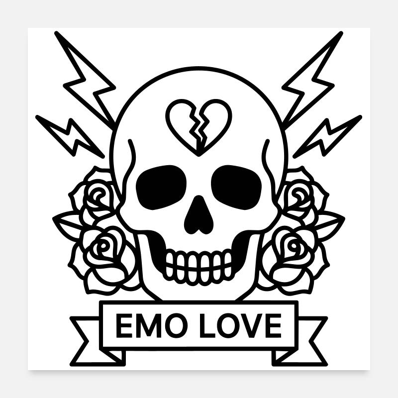 emo Poster 24" x 24" (60x60 cm)