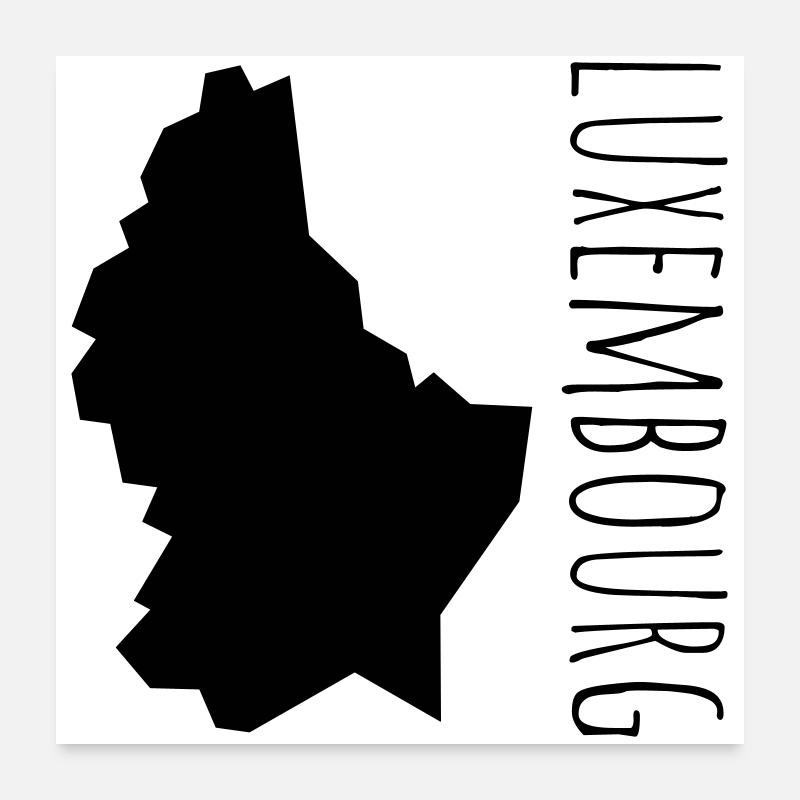 luxembourg Poster 60 x 60 cm
