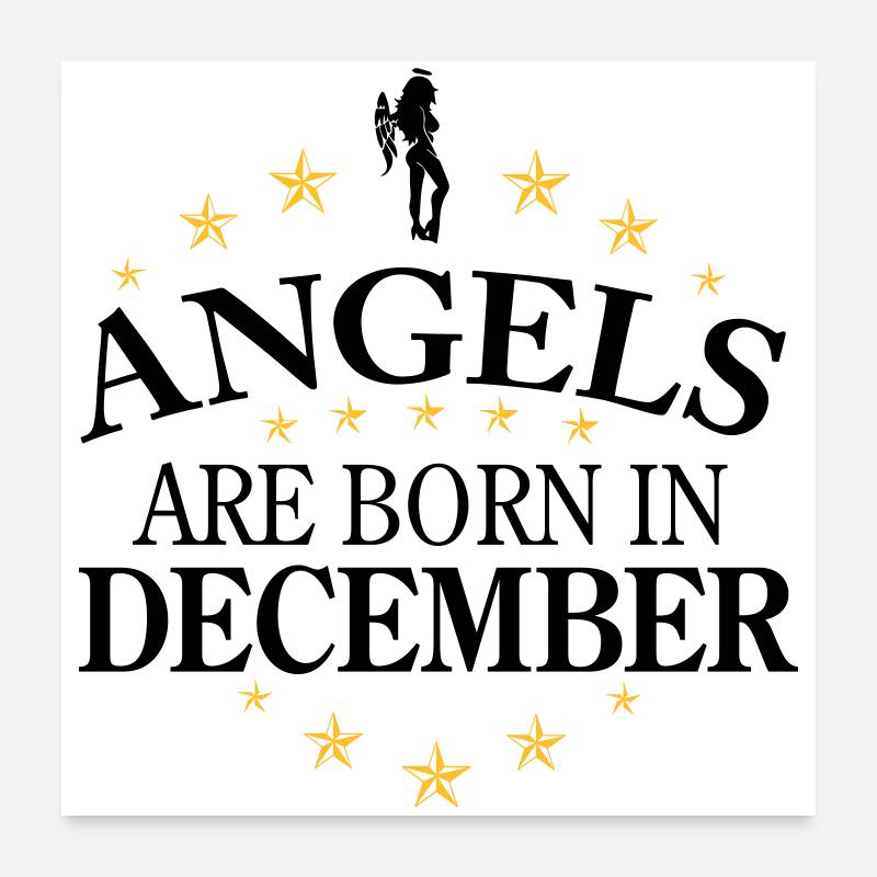 Angels December Poster 60x60 cm