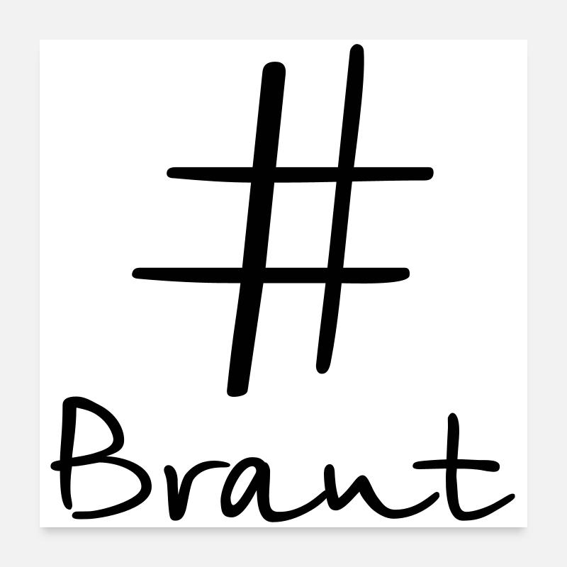#Braut Junggesellinnenabschied Polterabend - Poster 60x60 cm - Weiß