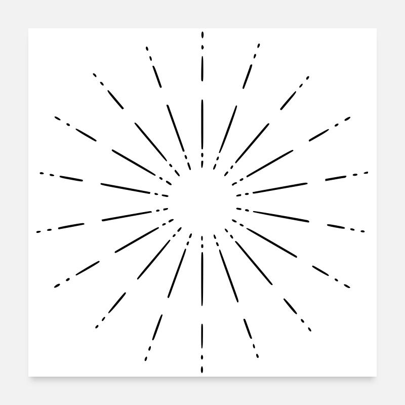 Mandala Stern Poster 60x60 cm