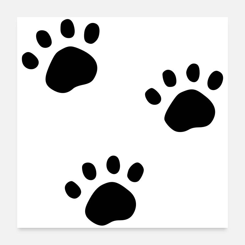 Spuren Poster 60x60 cm