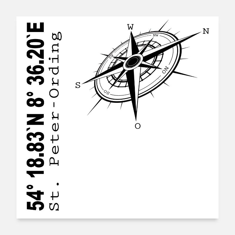 St Peter-Ording Poster 60x60 cm