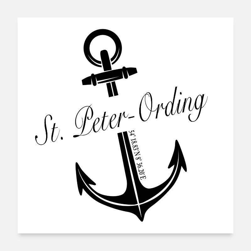 St. Peter-Ording Poster 60x60 cm