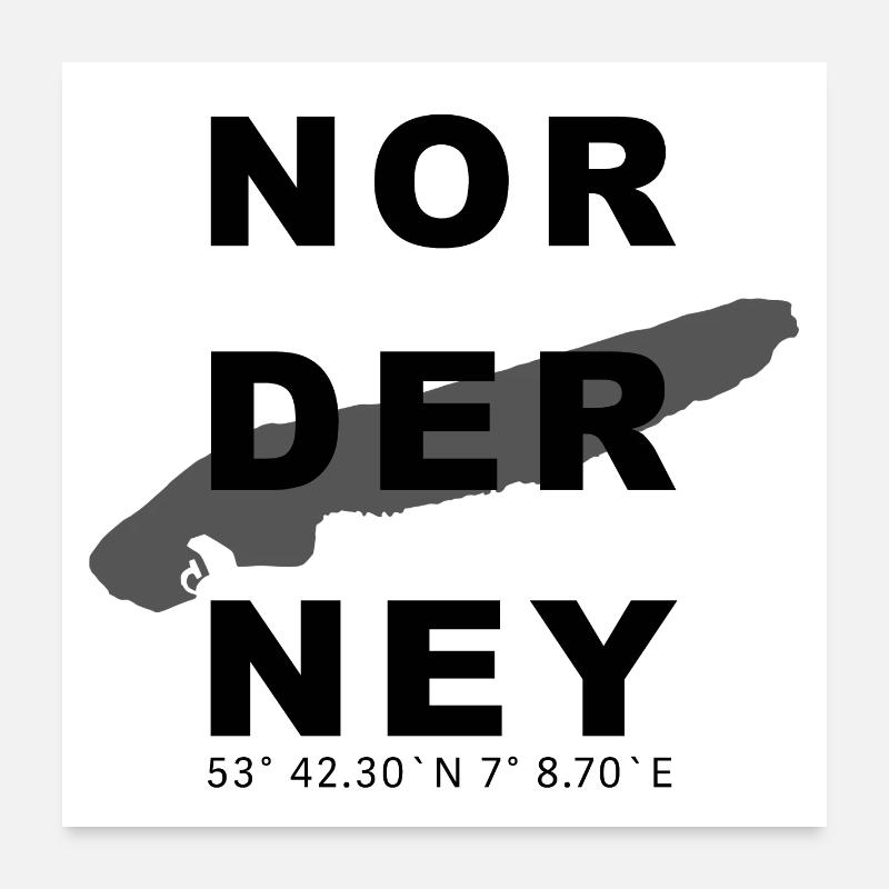 Norderney Poster 60x60 cm