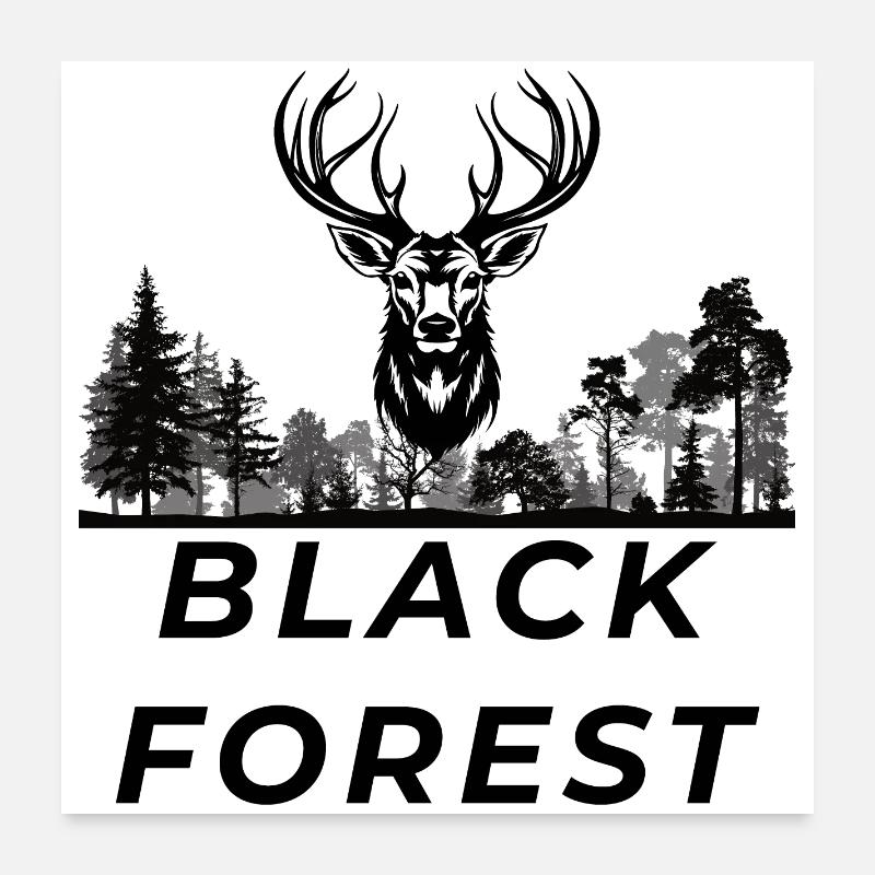 Black Forest Poster 60x60 cm