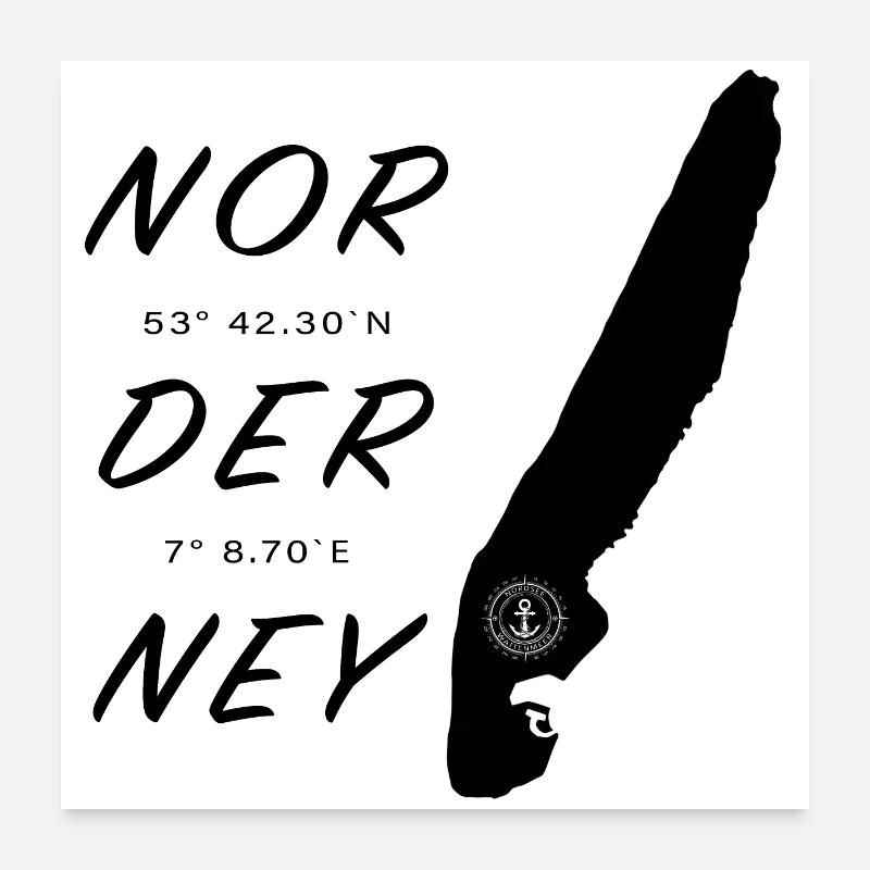 Norderney Poster 60x60 cm